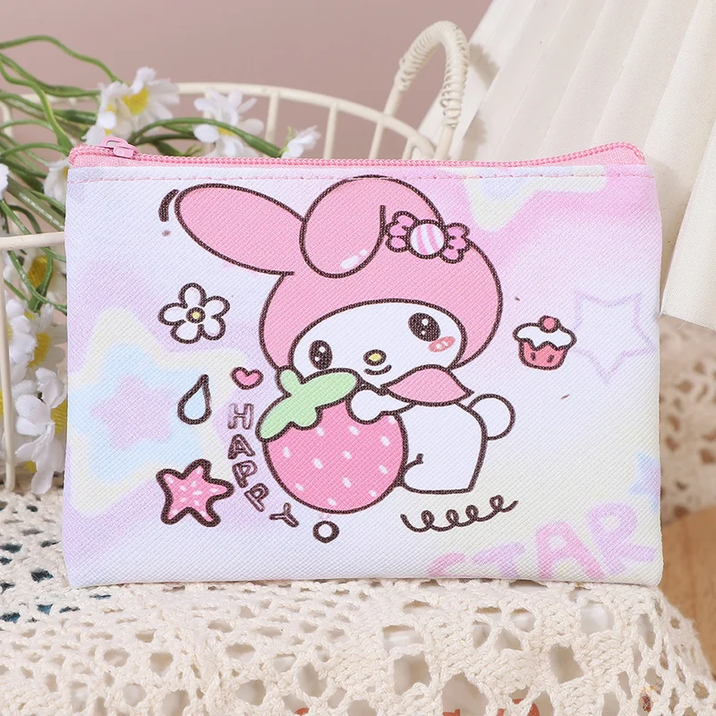 Cartoon Coin Purse PU Leather Zipper Wallet- Colour: 10